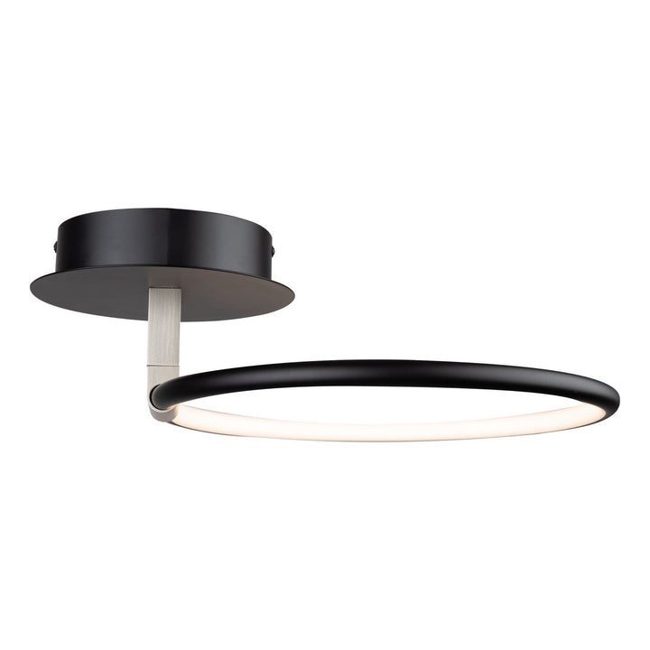 Artcraft Canada - AC6630NB - LED Semi-Flush Mount - Halo - Black