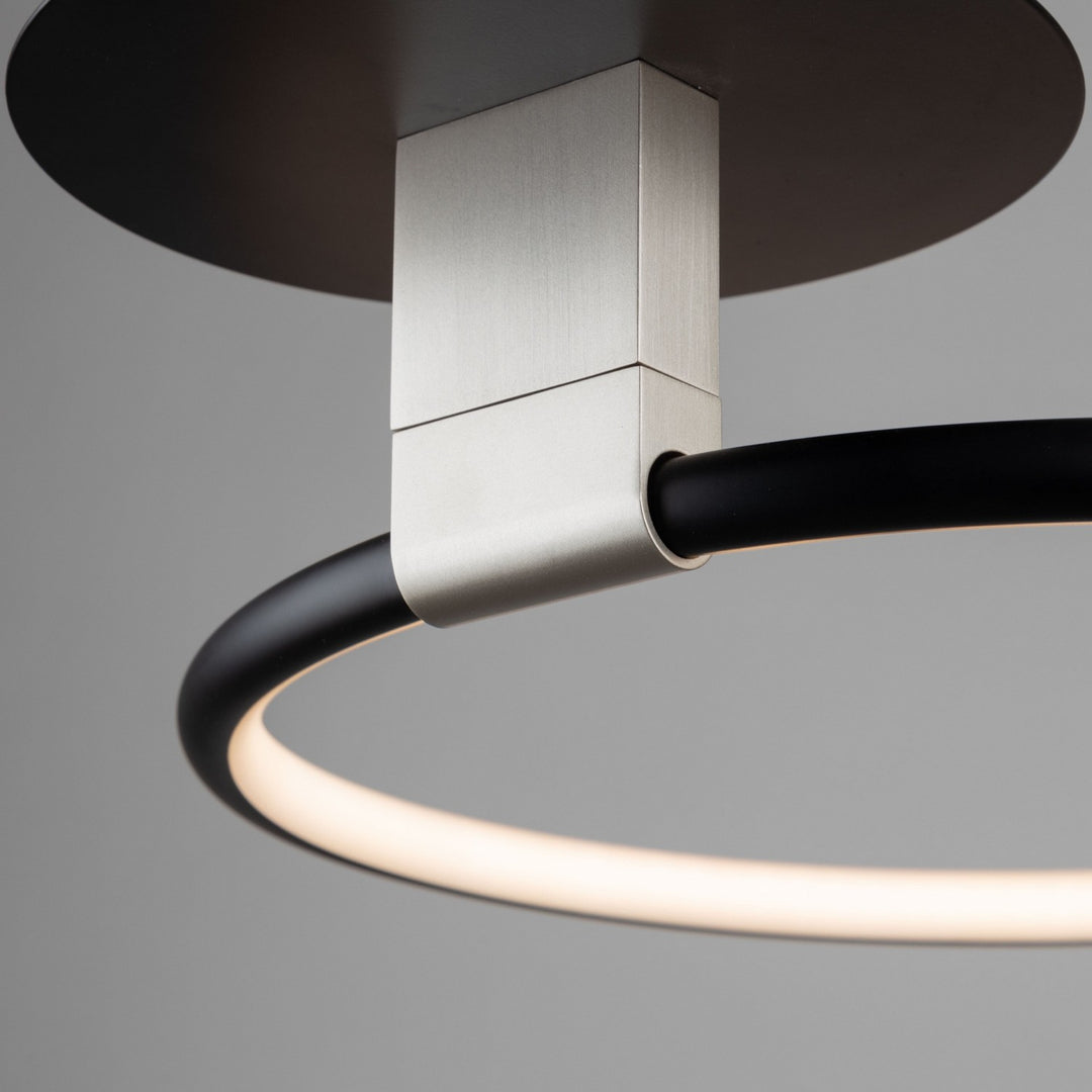 Artcraft Canada - AC6630NB - LED Semi-Flush Mount - Halo - Black