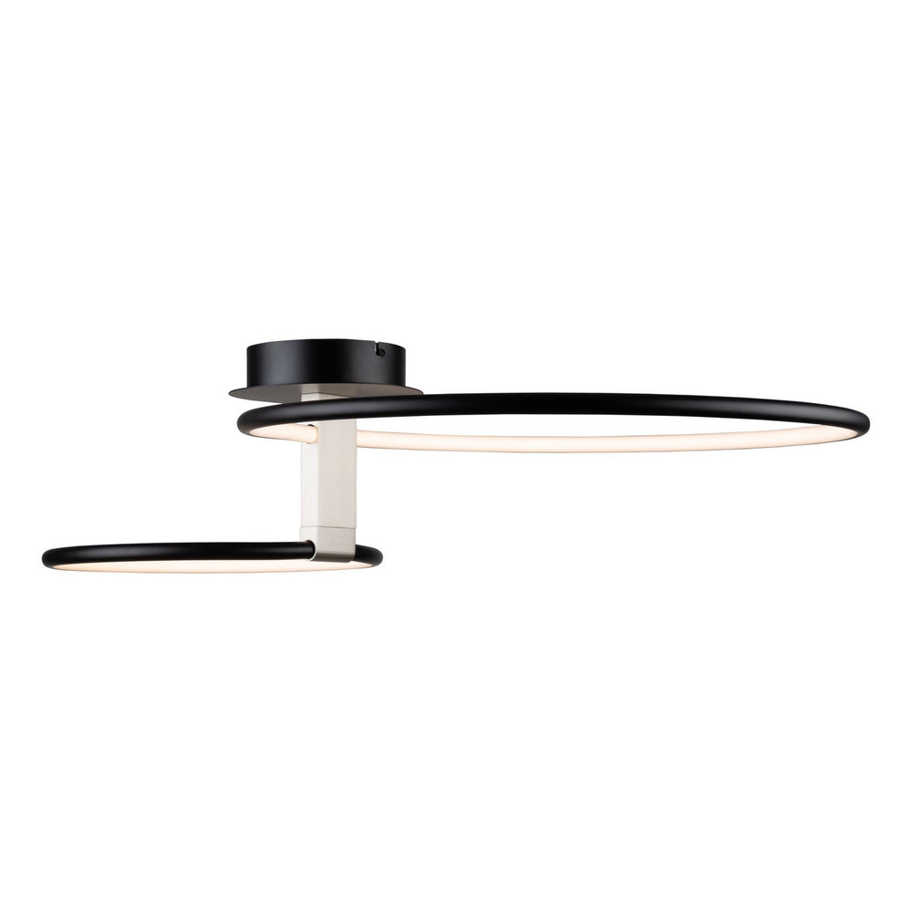 Artcraft Canada - AC6632NB - LED Semi-Flush Mount - Halo - Black