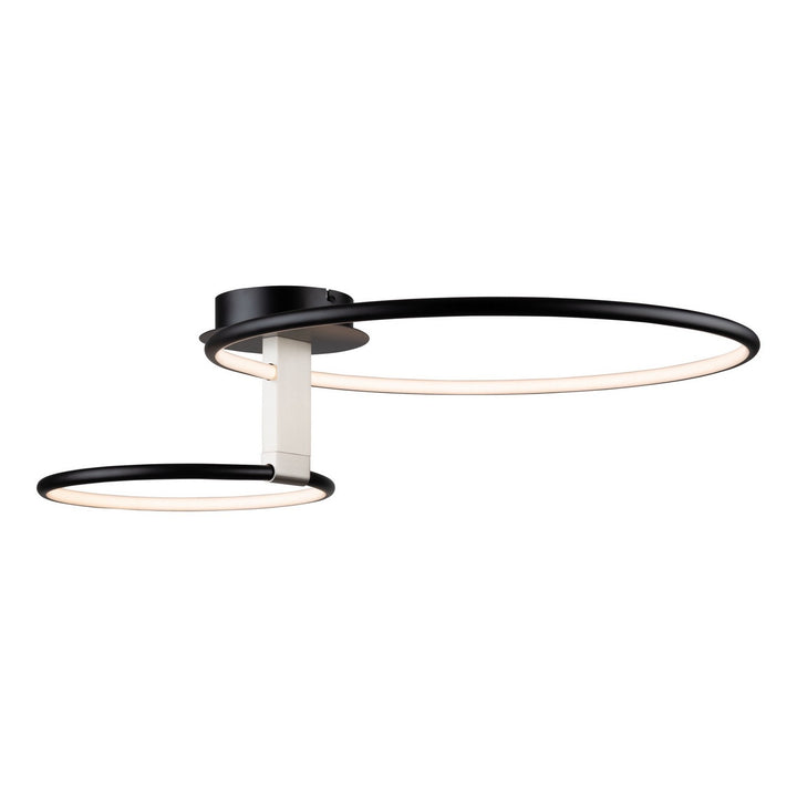 Artcraft Canada - AC6632NB - LED Semi-Flush Mount - Halo - Black