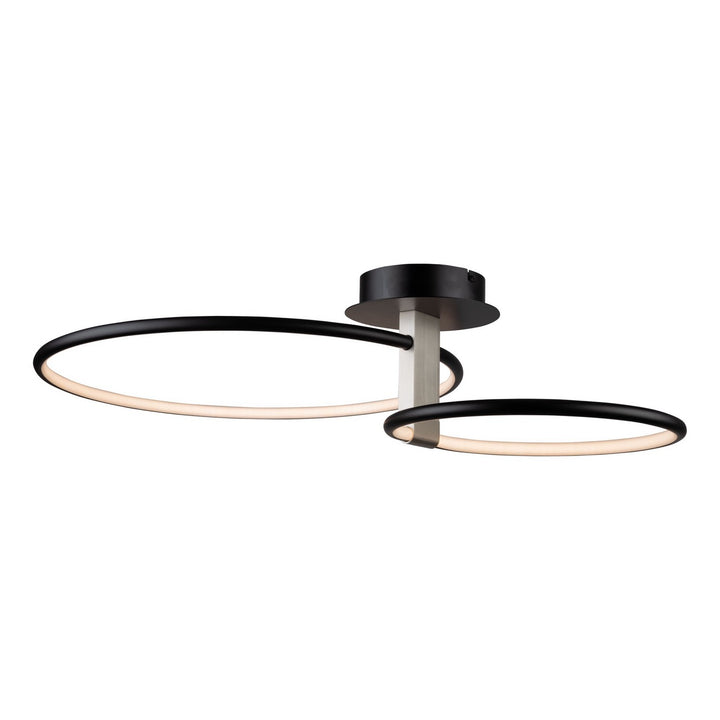 Artcraft Canada - AC6632NB - LED Semi-Flush Mount - Halo - Black