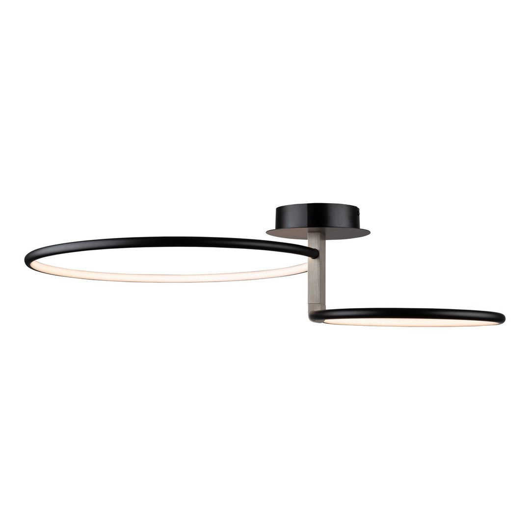 Artcraft Canada - AC6632NB - LED Semi-Flush Mount - Halo - Black