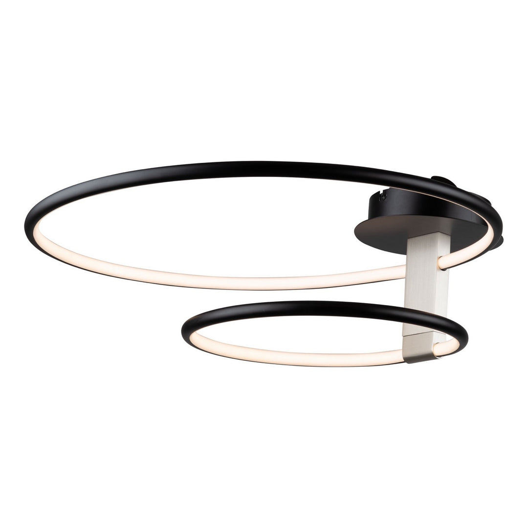 Artcraft Canada - AC6632NB - LED Semi-Flush Mount - Halo - Black