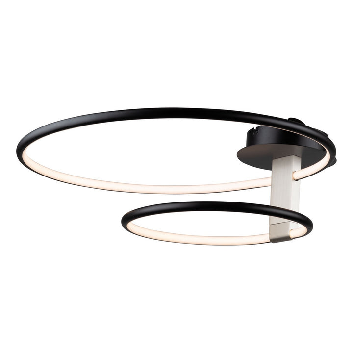Artcraft Canada - AC6632NB - LED Semi-Flush Mount - Halo - Black
