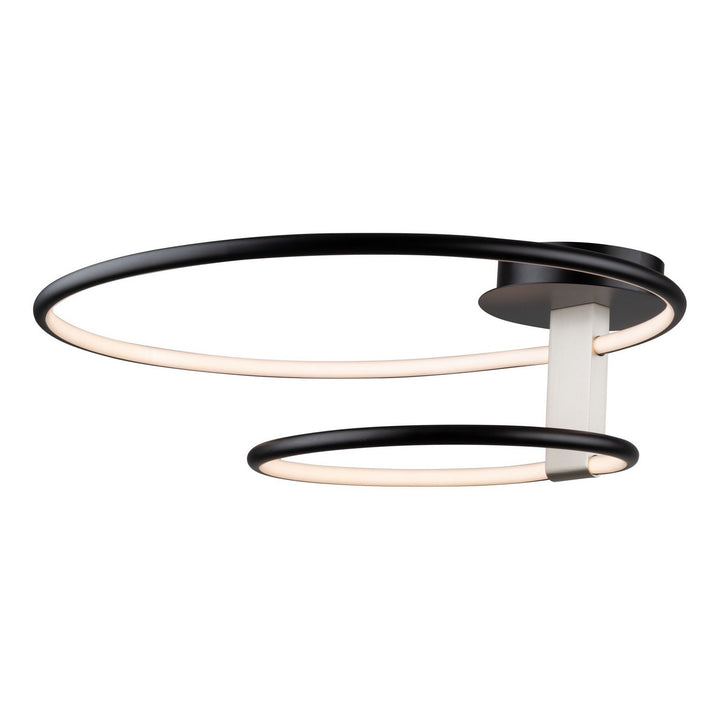 Artcraft Canada - AC6632NB - LED Semi-Flush Mount - Halo - Black