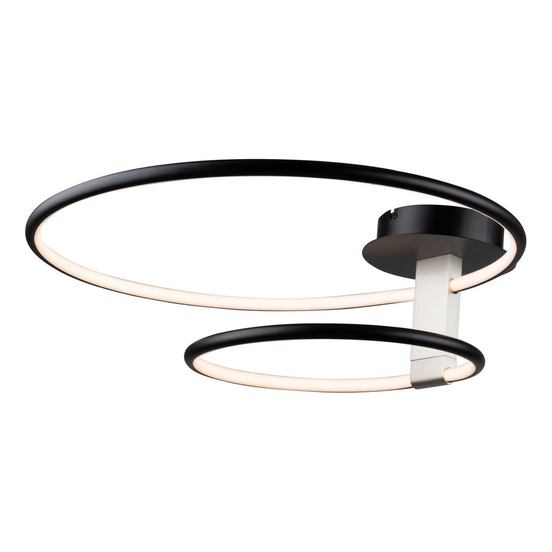 Artcraft Canada - AC6632NB - LED Semi-Flush Mount - Halo - Black