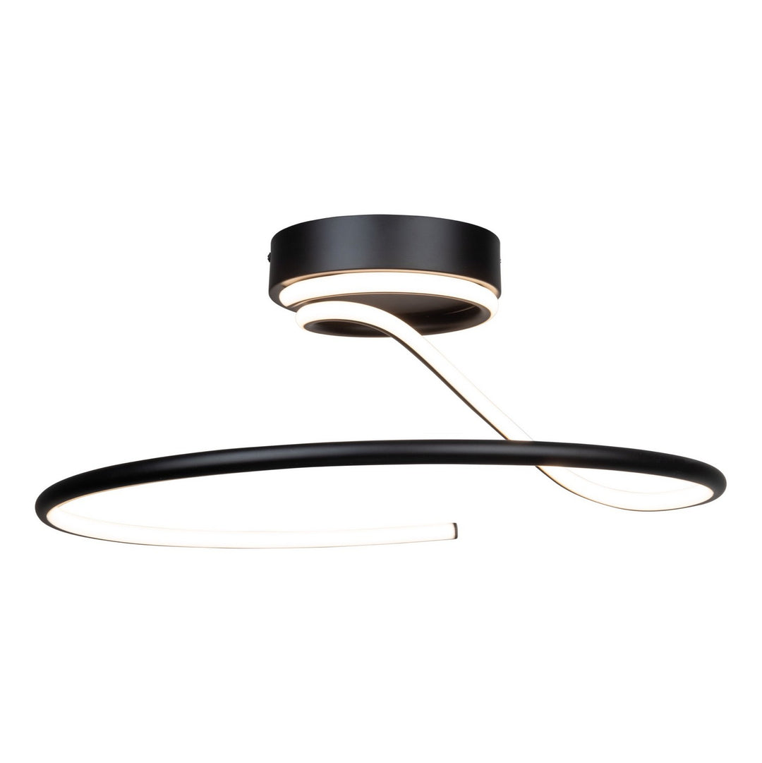 Artcraft Canada - AC6633BK - LED Semi-Flush Mount - Halo - Black