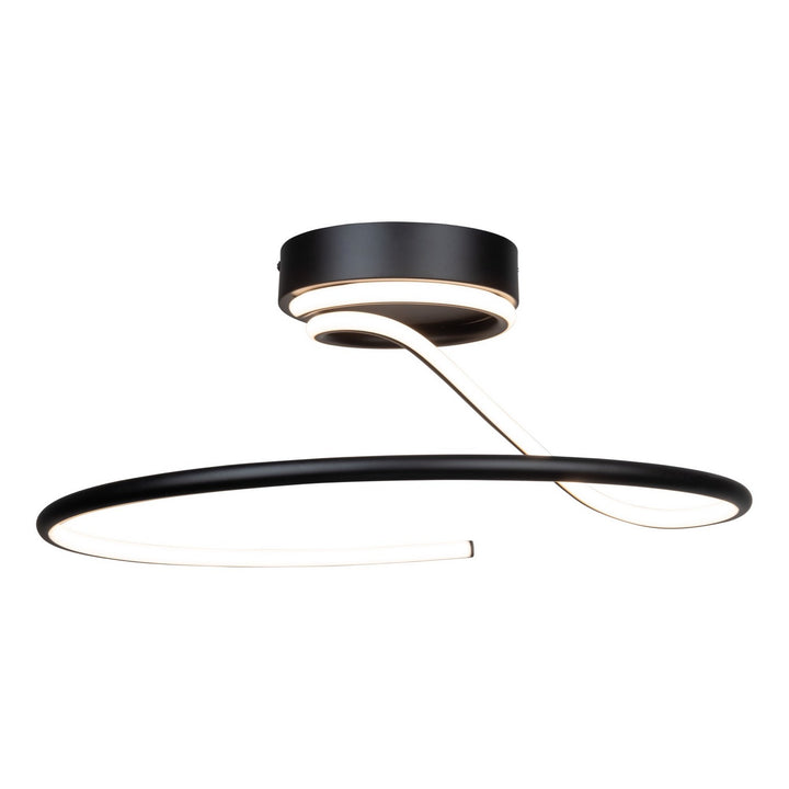 Artcraft Canada - AC6633BK - LED Semi-Flush Mount - Halo - Black
