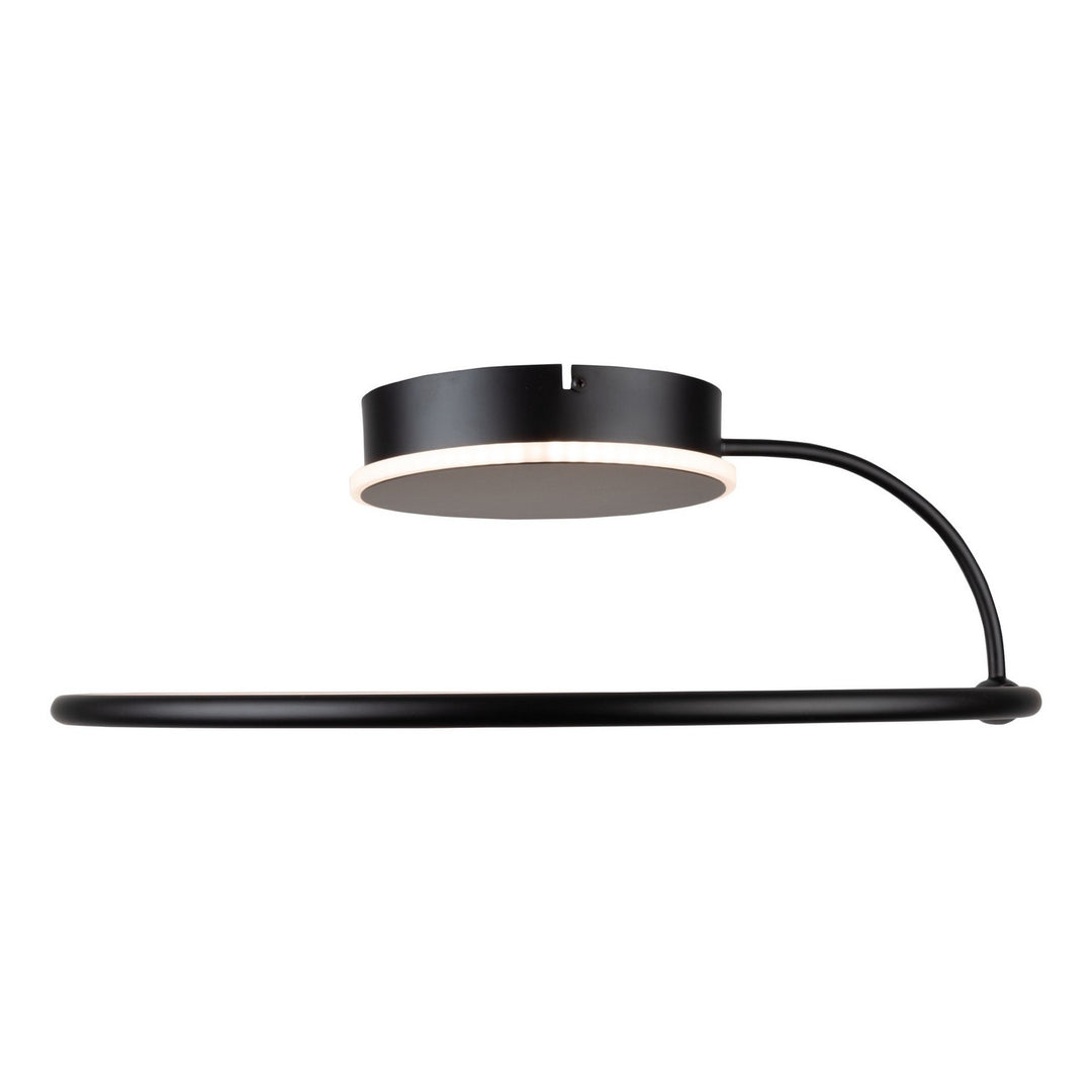 Artcraft Canada - AC6633BK - LED Semi-Flush Mount - Halo - Black
