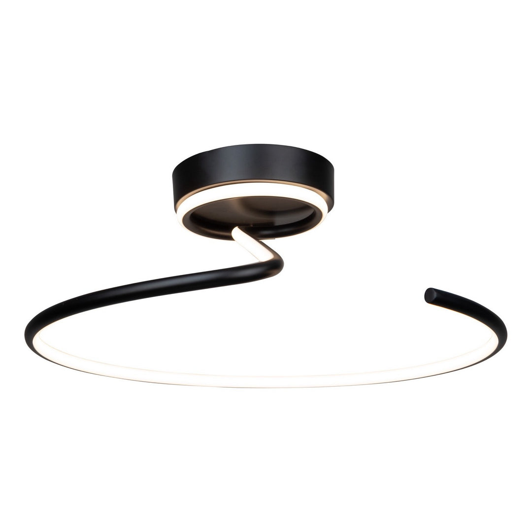 Artcraft Canada - AC6633BK - LED Semi-Flush Mount - Halo - Black