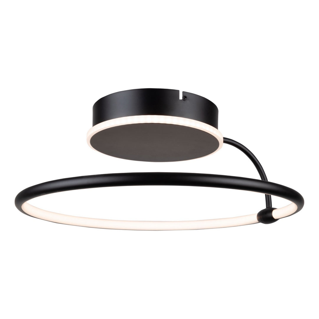 Artcraft Canada - AC6631BK - LED Semi-Flush Mount - Halo - Black
