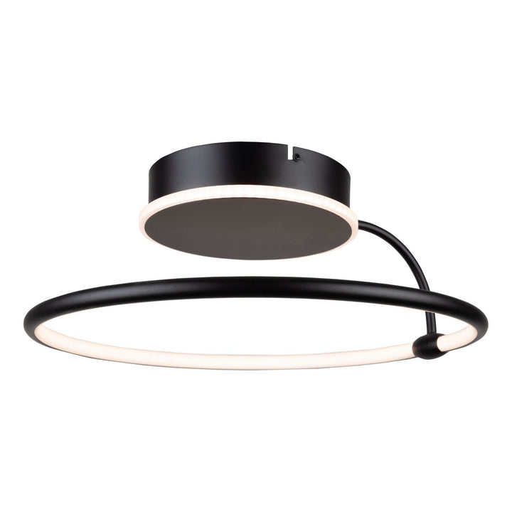 Artcraft Canada - AC6631BK - LED Semi-Flush Mount - Halo - Black