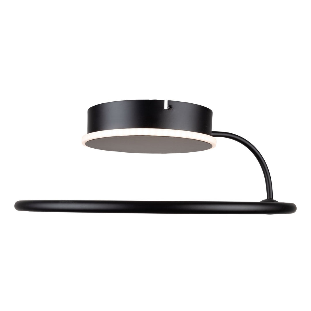 Artcraft Canada - AC6631BK - LED Semi-Flush Mount - Halo - Black