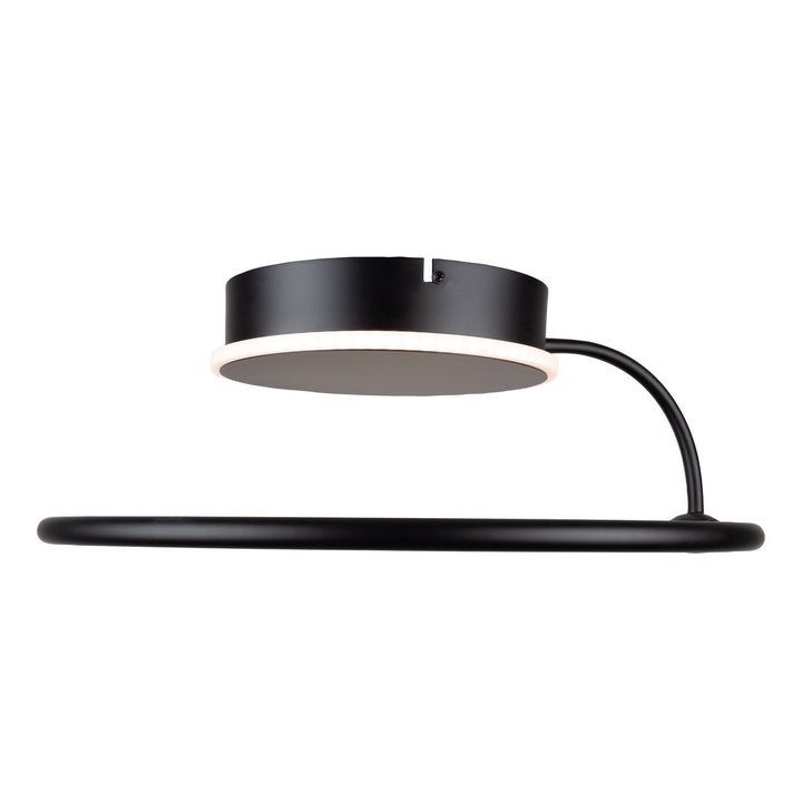 Artcraft Canada - AC6631BK - LED Semi-Flush Mount - Halo - Black