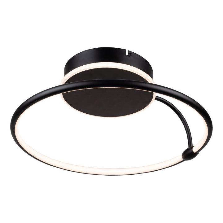 Artcraft Canada - AC6631BK - LED Semi-Flush Mount - Halo - Black