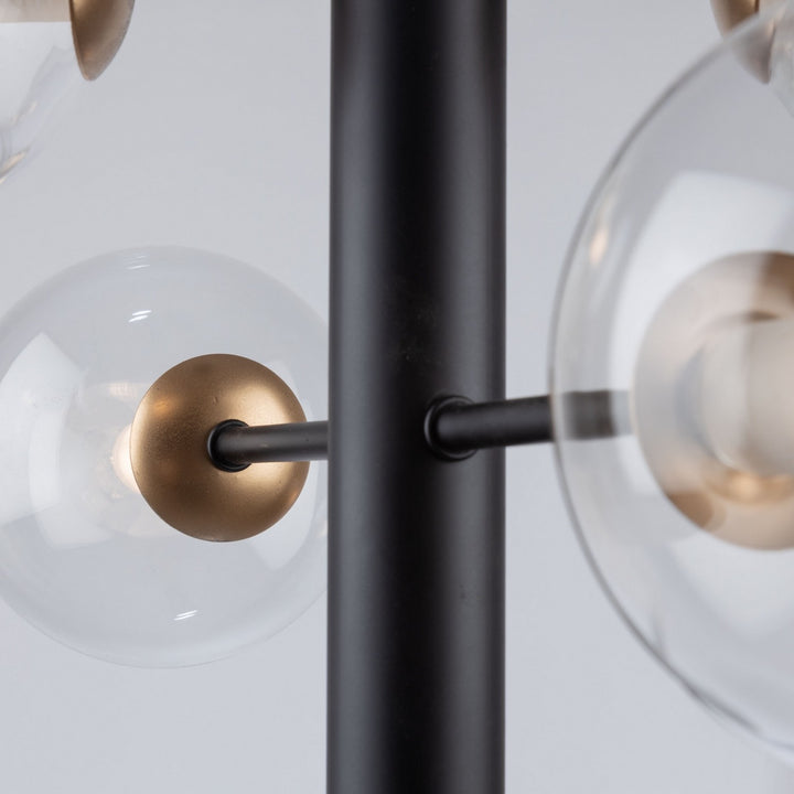Artcraft Canada - AC11765VB - Six Light Chandelier - Aurelia - Matte Black & Brass