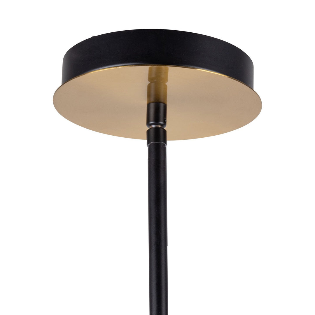 Artcraft Canada - AC11766VB - Six Light Chandelier - Aurelia - Matte Black & Brass