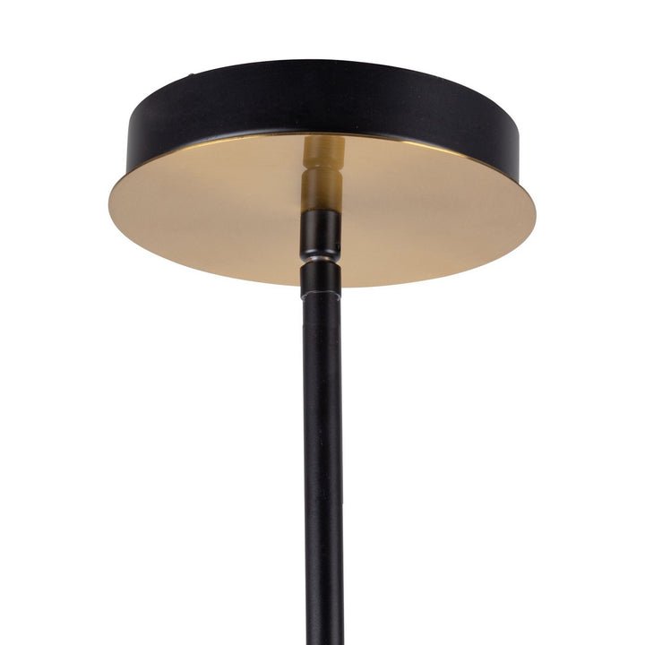 Artcraft Canada - AC11766VB - Six Light Chandelier - Aurelia - Matte Black & Brass