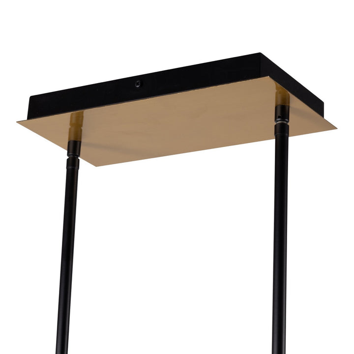Artcraft Canada - AC11764VB - Four Light Island Pendant - Aurelia - Matte Black & Brass
