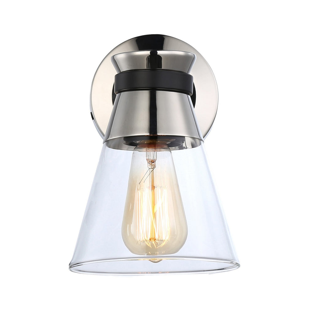 Artcraft Canada - AC11801NB - One Light Wall Sconce - Kanata - Black & Polished Nickel