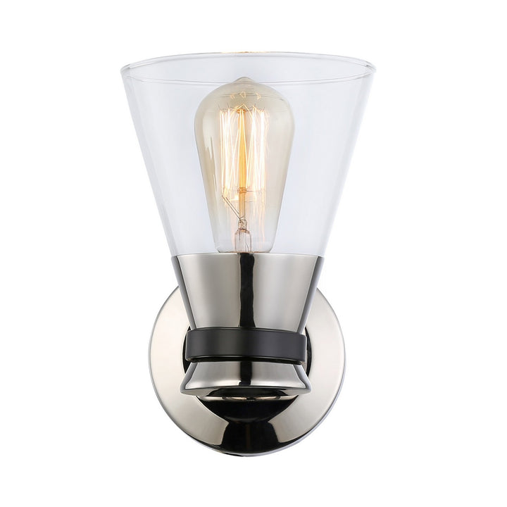 Artcraft Canada - AC11801NB - One Light Wall Sconce - Kanata - Black & Polished Nickel