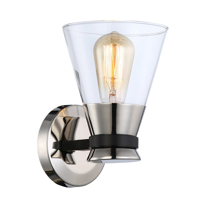 Artcraft Canada - AC11801NB - One Light Wall Sconce - Kanata - Black & Polished Nickel