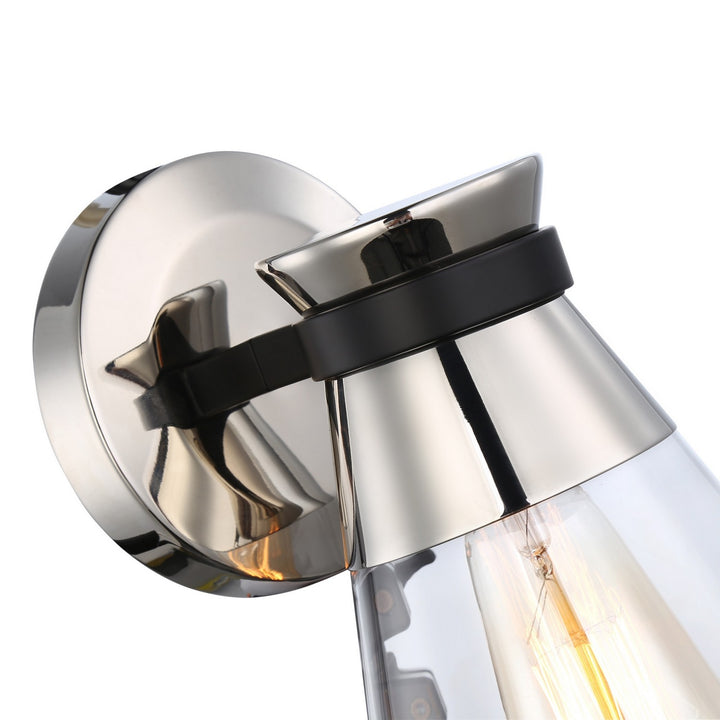 Artcraft Canada - AC11801NB - One Light Wall Sconce - Kanata - Black & Polished Nickel