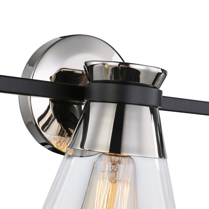 Artcraft Canada - AC11803NB - Three Light Vanity - Kanata - Black & Polished Nickel