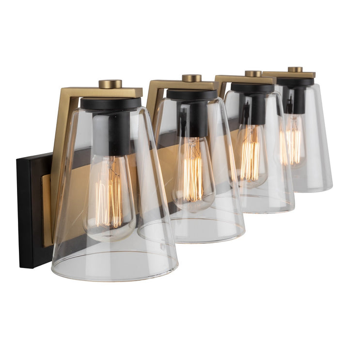 Artcraft Canada - AC11794BB - Three Light Vanity - Treviso - Black & Brass