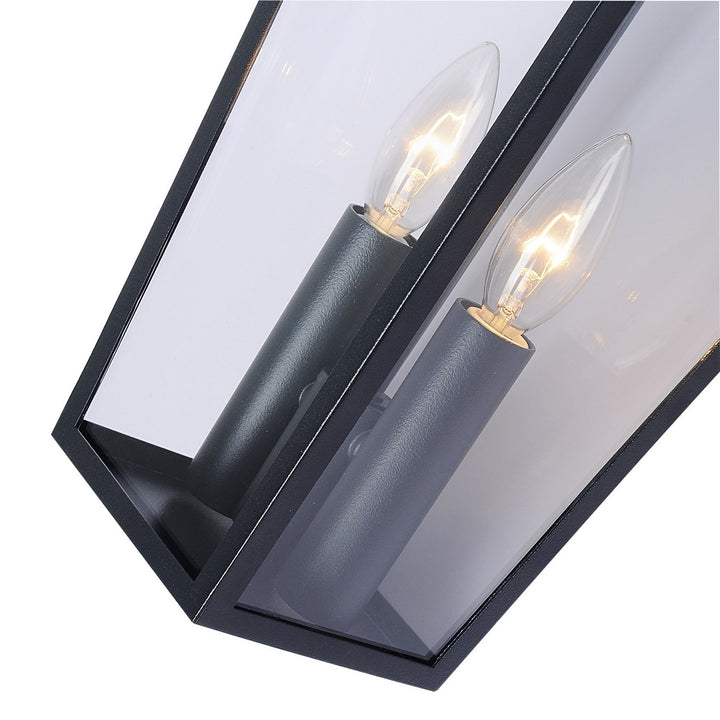 Artcraft Canada - AC8802BK - Two Light Outdoor Wall Mount - Winchester - Black