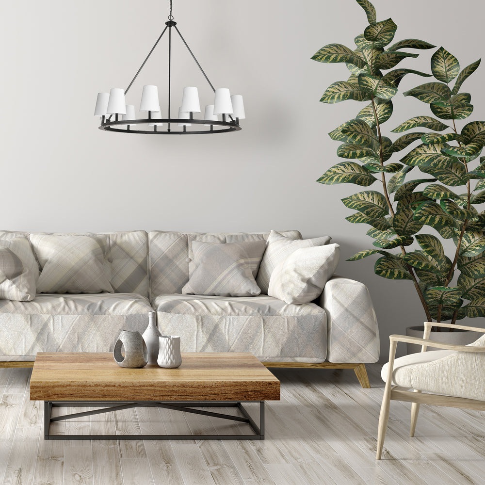 Dainolite Canada - CLB-5212C-MB-790 - 12 Light Chandelier - Colby - Matte Black