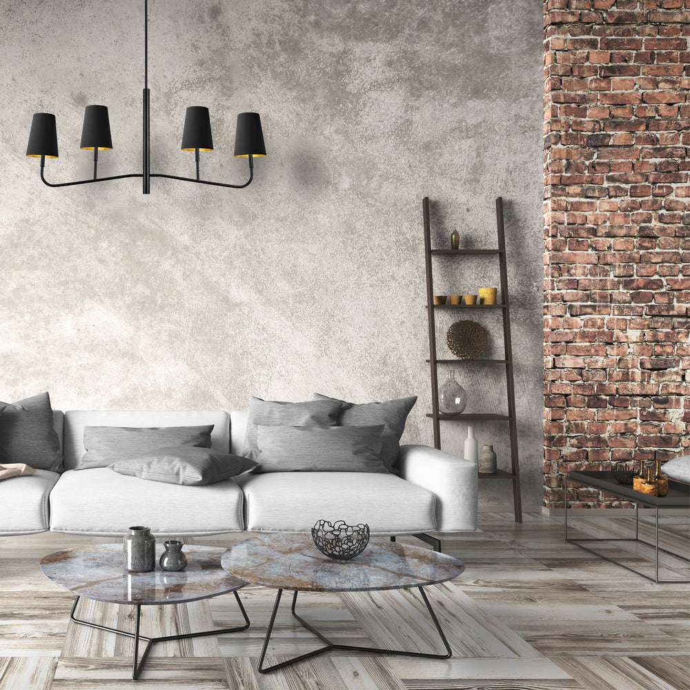 Dainolite Canada - ELN-534HC-MB-698 - Four Light Chandelier - Eleanor - Matte Black