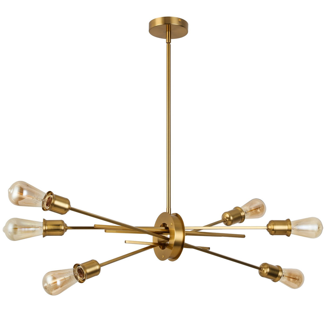 Dainolite Canada - NEB-326HP-AGB - Six Light Pendant - Nebraska - Aged Brass