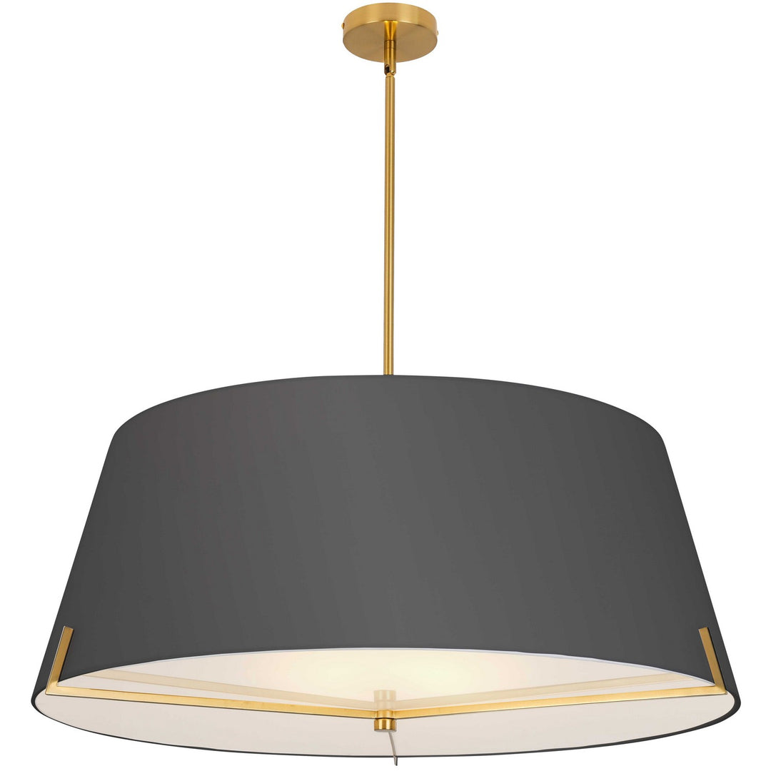 Dainolite Canada - PST-324P-AGB-BK - Four Light Pendant - Preston - Black