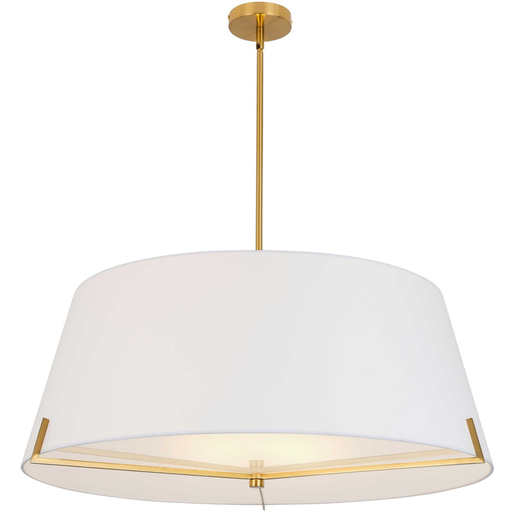 Dainolite Canada - PST-324P-AGB-WH - Four Light Pendant - Preston - White
