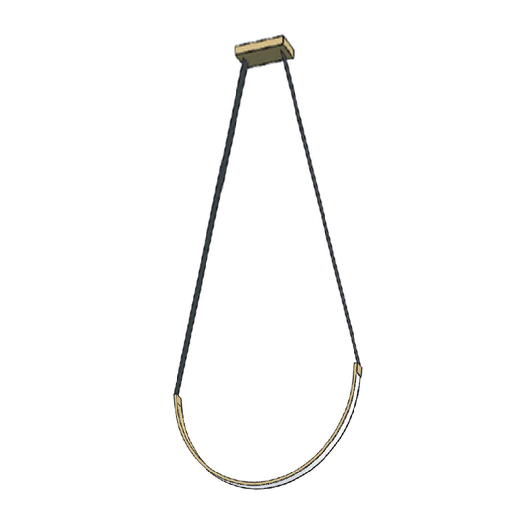 Dainolite Canada - REG-241LEDP-AGB - LED Pendant - Regan - Aged Brass