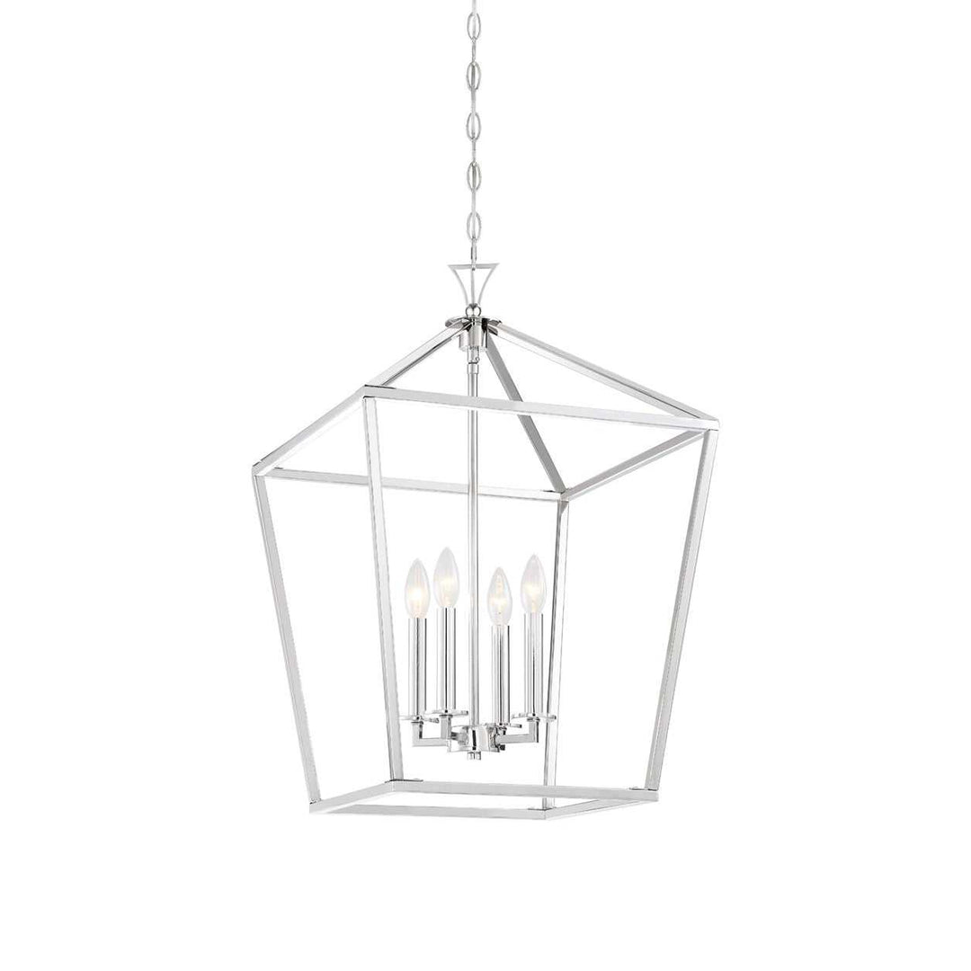 Savoy House - 3-421-4-109 - Four Light Pendant - Townsend - Polished Nickel