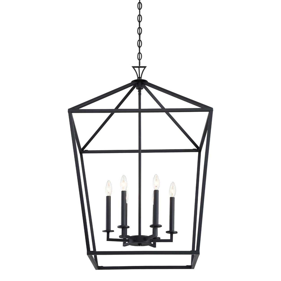 Savoy House - 3-422-6-89 - Six Light Pendant - Townsend - Matte Black