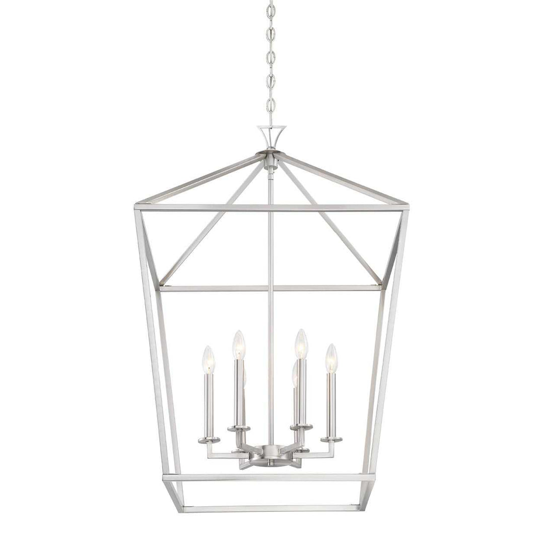 Savoy House - 3-422-6-SN - Six Light Pendant - Townsend - Satin Nickel