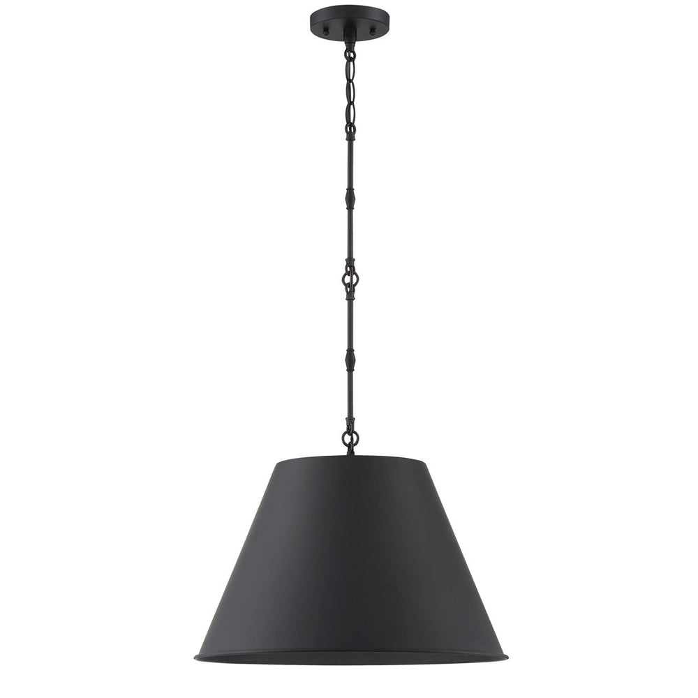 Alden One Light Pendant in Matte Black Savoy House