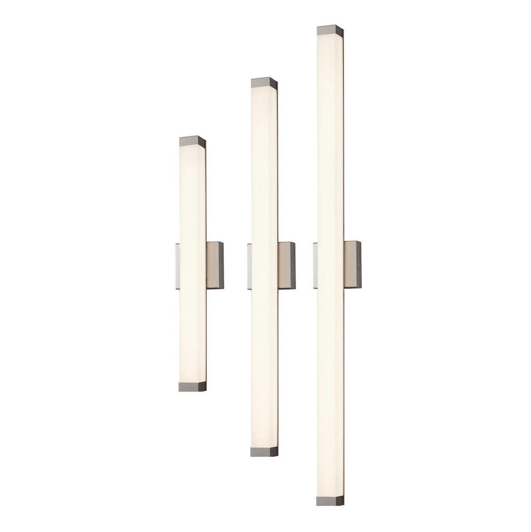 Justice Designs - ACR-9001-OPAL-NCKL - LED Linear Wall/Bath - Acryluxe - Brushed Nickel