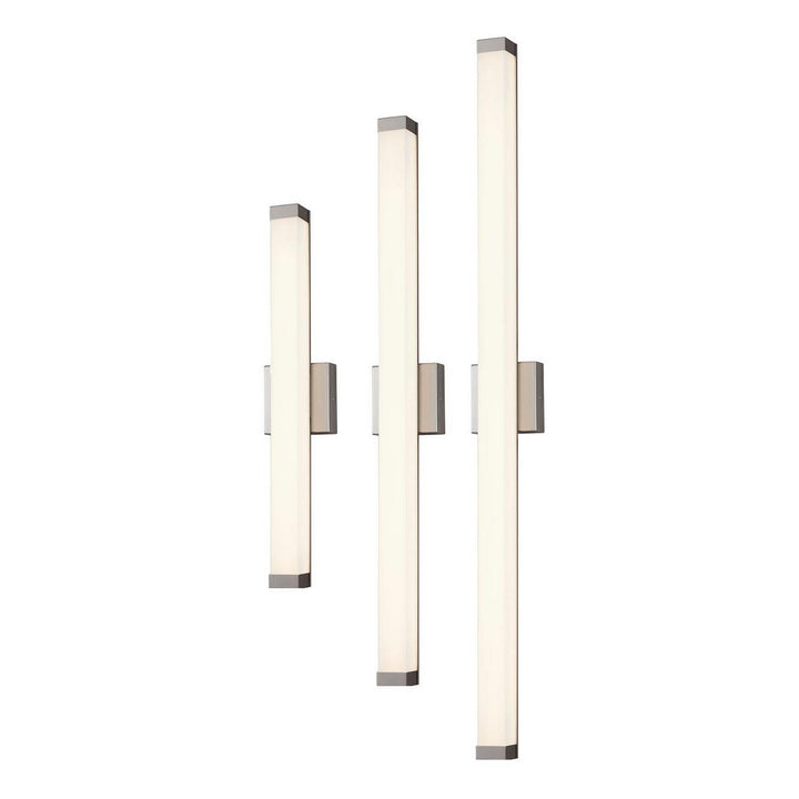 Justice Designs - ACR-9001-OPAL-NCKL - LED Linear Wall/Bath - Acryluxe - Brushed Nickel