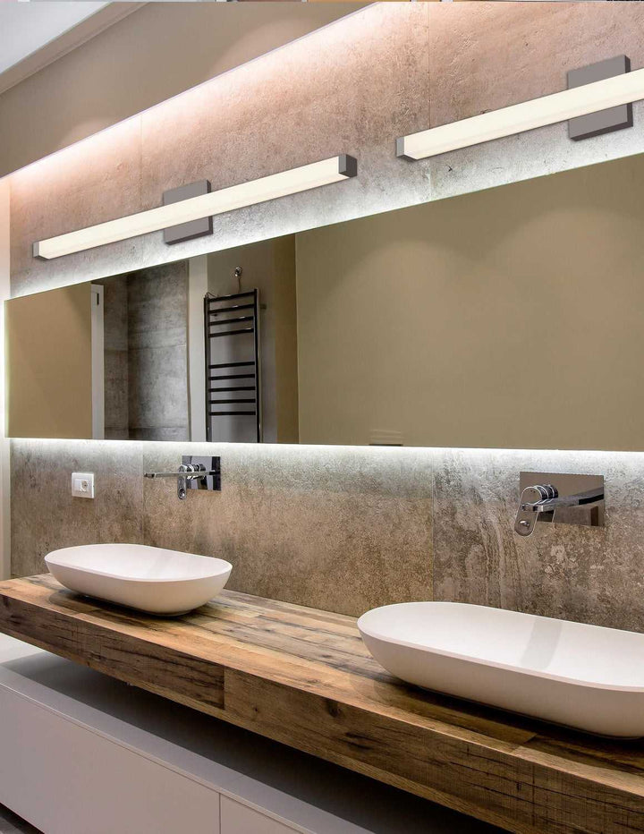 Acryluxe LED Linear Wall/Bath in Brushed Nickel Justice Designs