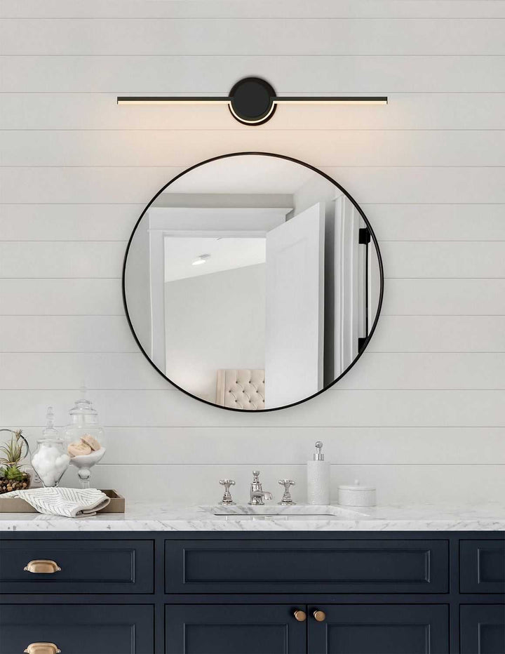 Semicirculo LED Linear Wall/Bath in Matte Black Justice Designs