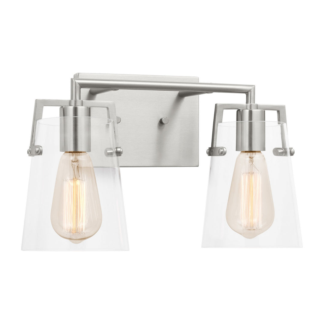 Visual Comfort Studio Canada - DJV1032BS - Two Light Bath - Crofton - Brushed Steel
