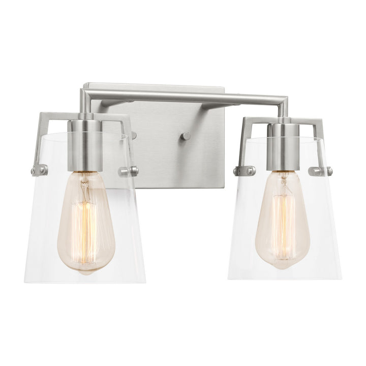 Visual Comfort Studio Canada - DJV1032BS - Two Light Bath - Crofton - Brushed Steel