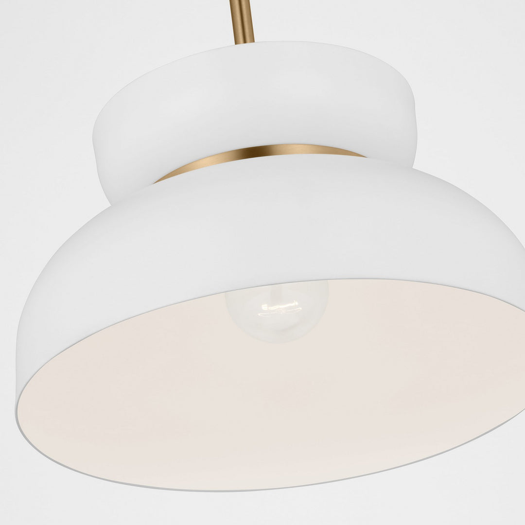 Visual Comfort Studio Canada - DJP1111SBMWT - One Light Pendant - Pemberton - Matte White