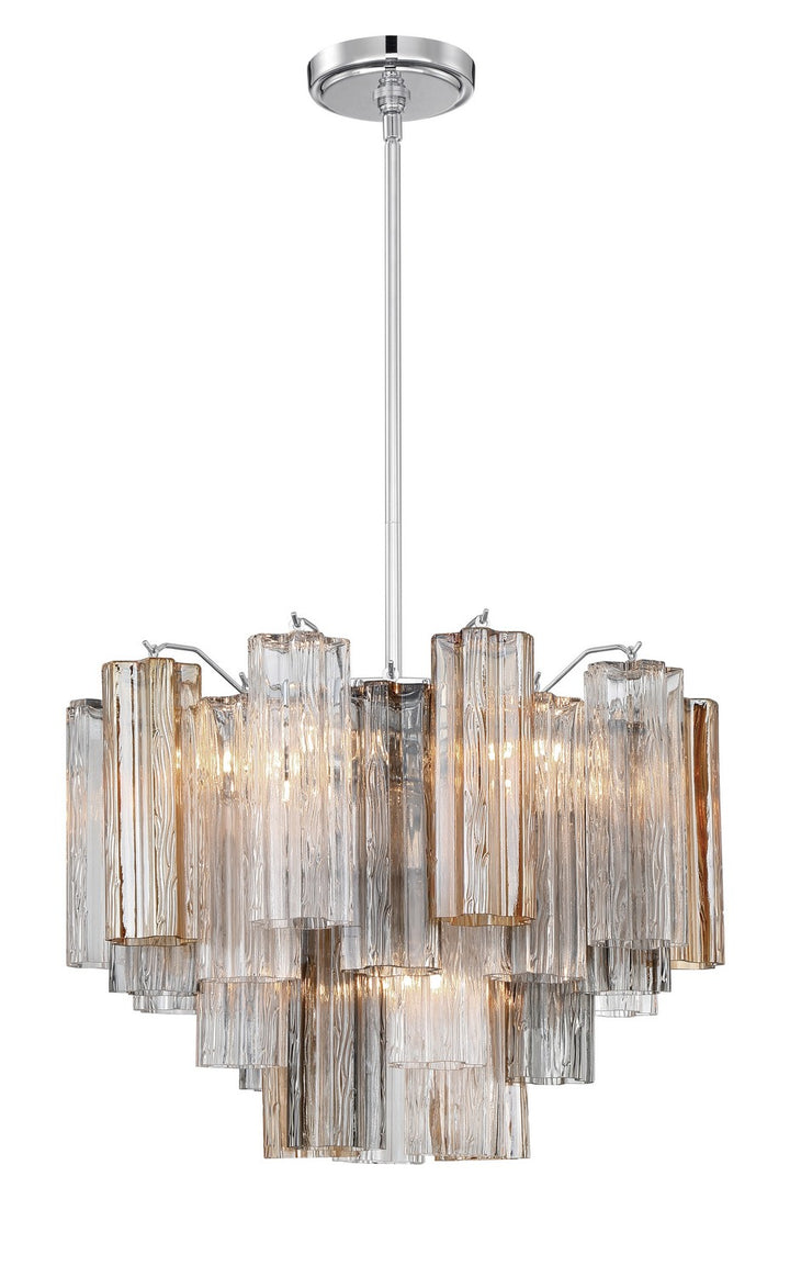 Crystorama - ADD-306-CH-AU - Six Light Chandelier - Addis - Polished Chrome