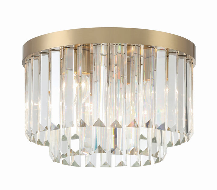 Crystorama - HAY-1400-AG - Four Light Flush Mount - Hayes - Aged Brass