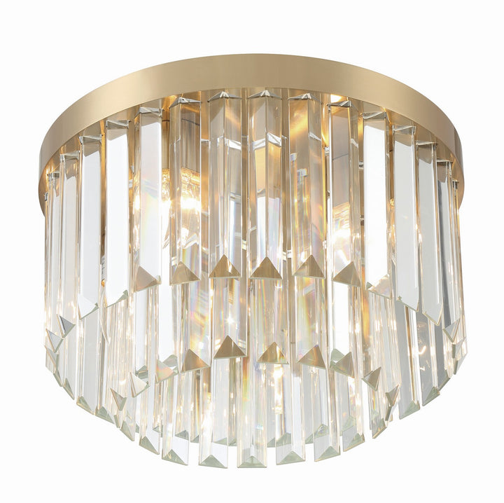 Crystorama - HAY-1400-AG - Four Light Flush Mount - Hayes - Aged Brass